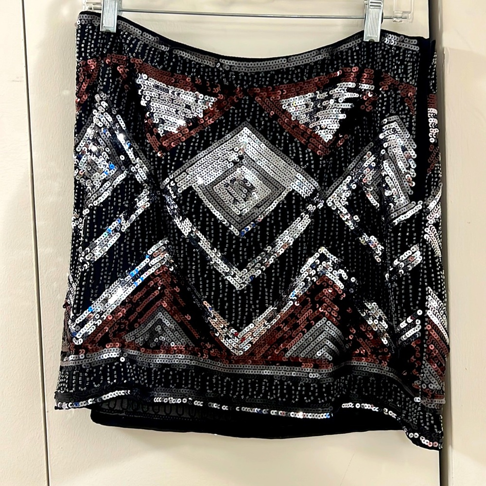 H&M sequin mini skirt